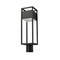 Z-Lite Barwick 1 Light Outdoor Post Mount Fixture, Black & Etched 585PHMR-BK-LED - alternate 3